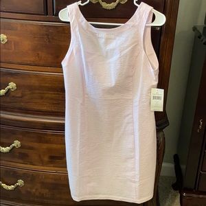 NWT Lauren James Pink Seersucker Dress